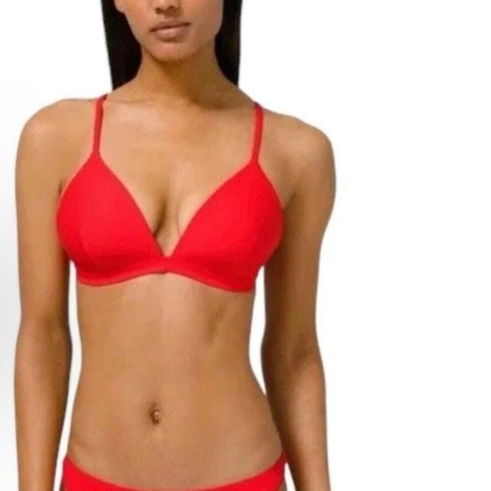 Lululemon Waterside Swim Bikini Top True Red